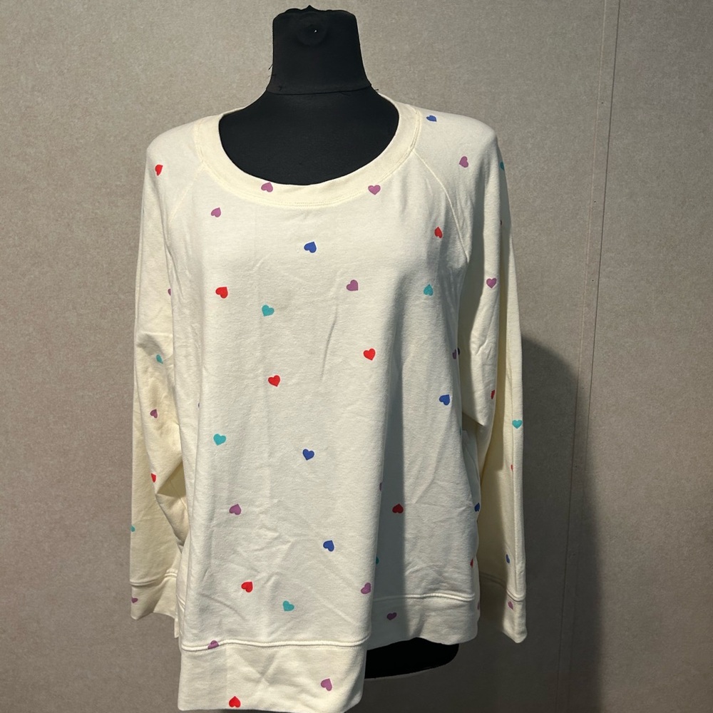 NWT Wildfox Sweatshirt XXL heart print
